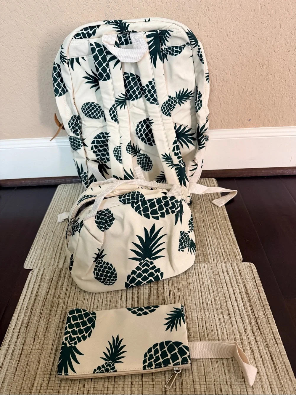 Pineapple Backpack Set 3 in 1